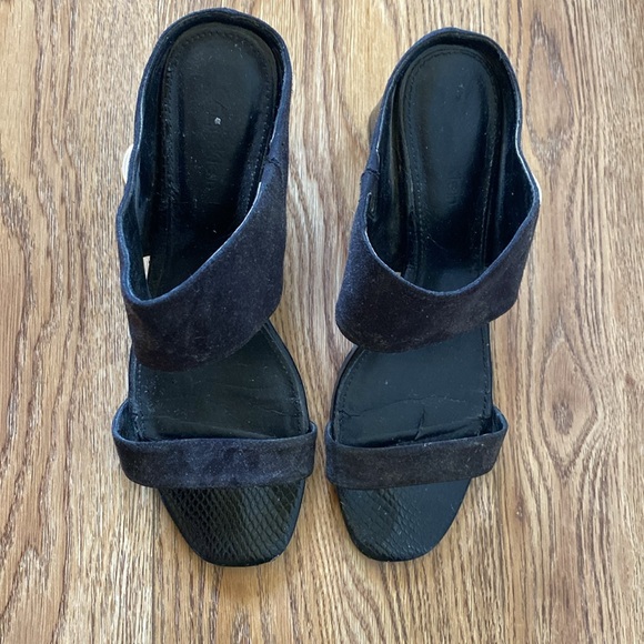 WOMENS CALVIN KLEIN BLACK SANDALS SIZE 6.5👡🖤 - Picture 4 of 8